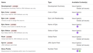 Baseline Jira Fields List - Strategy for JiraÂ®